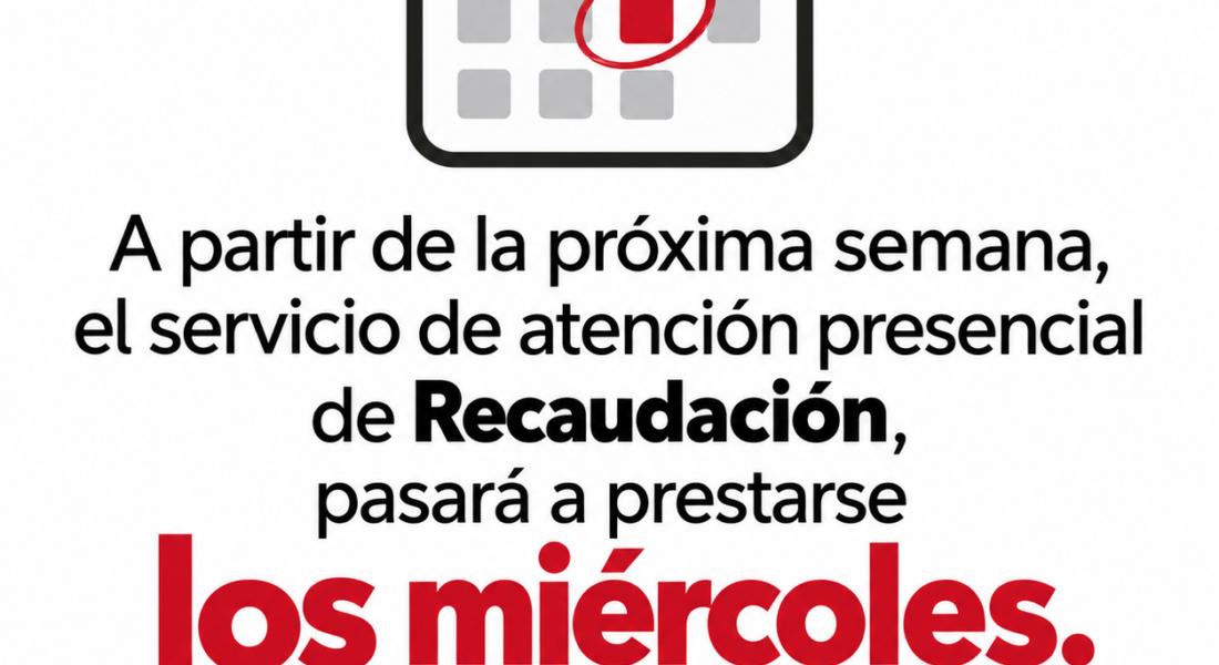Nuevo horario de atención en Recaudación